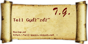 Tell Győző névjegykártya